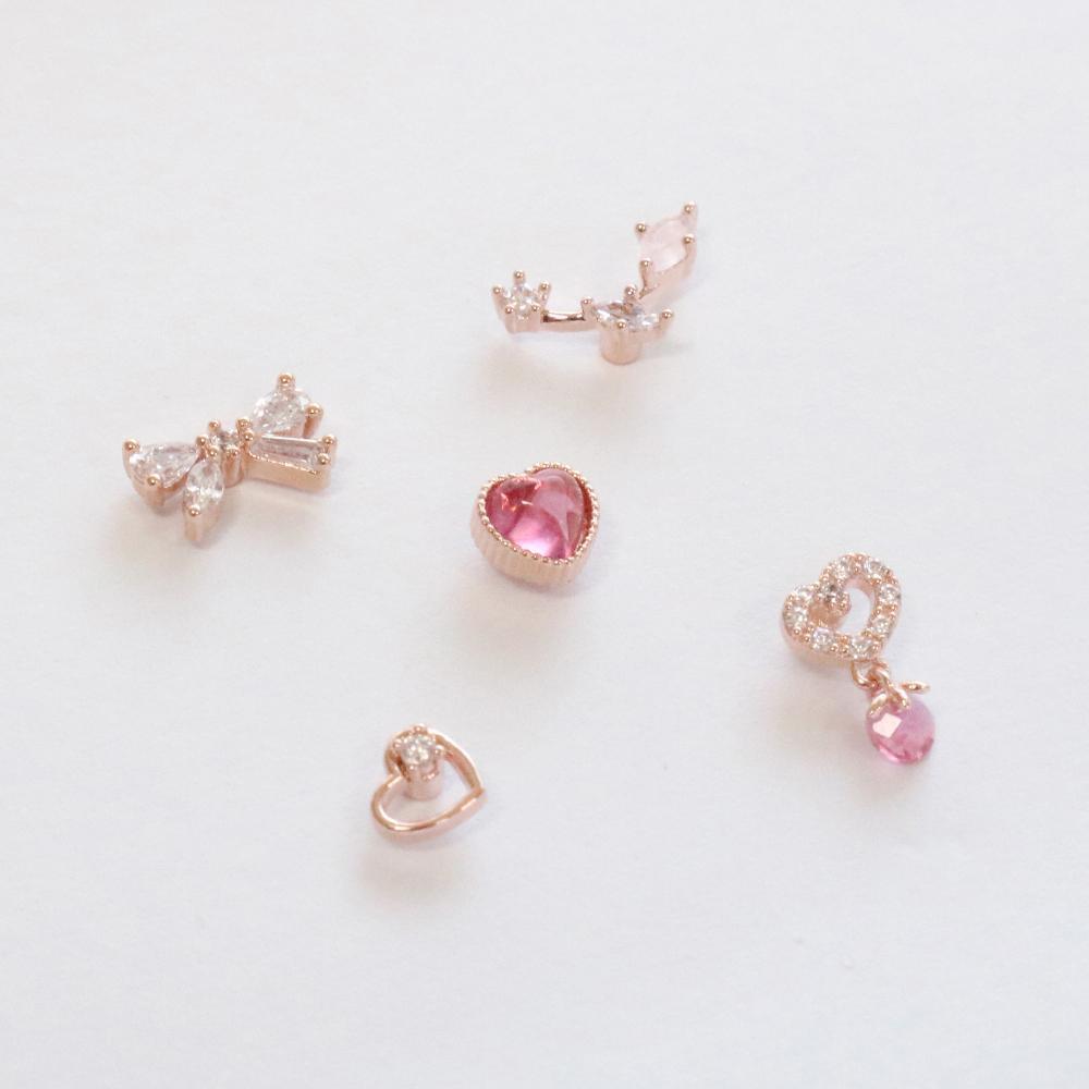 リボンハート・ピアッシング Piercing bling moon