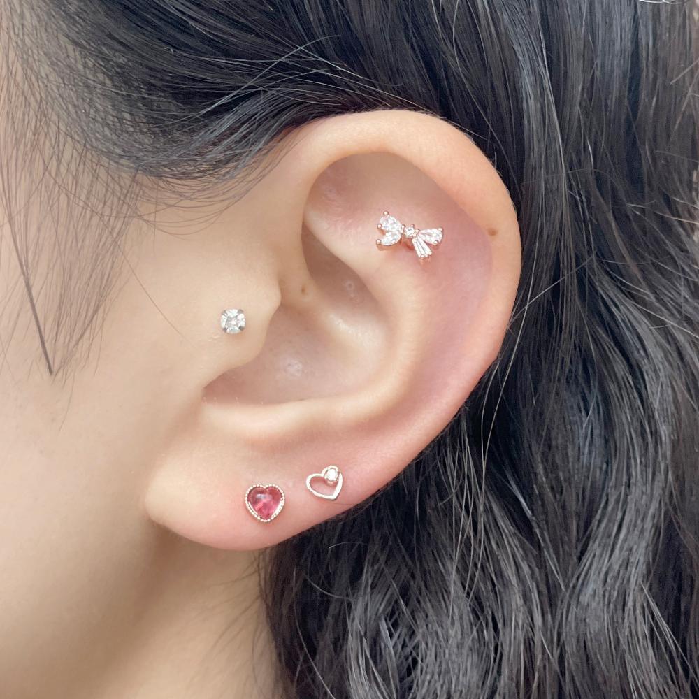 リボンハート・ピアッシング Piercing bling moon