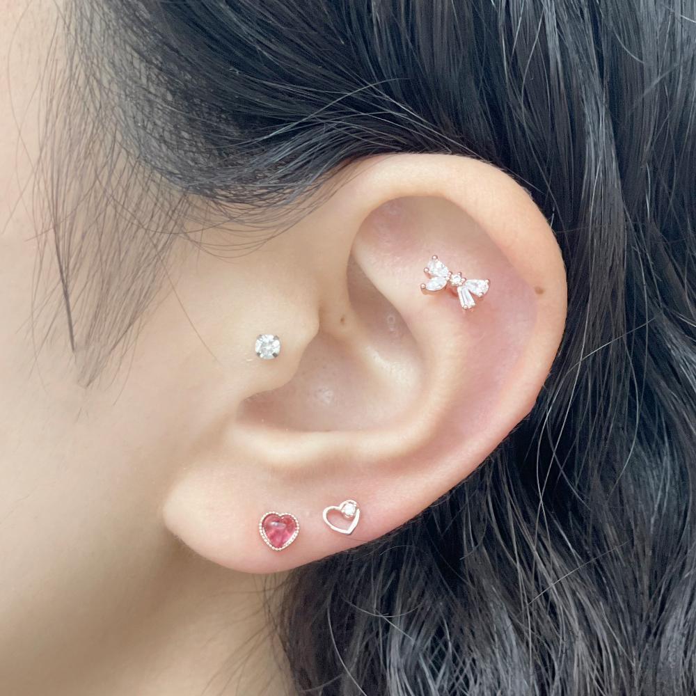 リボンハート・ピアッシング Piercing bling moon