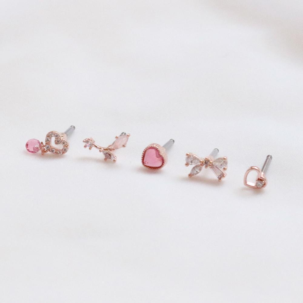 リボンハート・ピアッシング Piercing bling moon