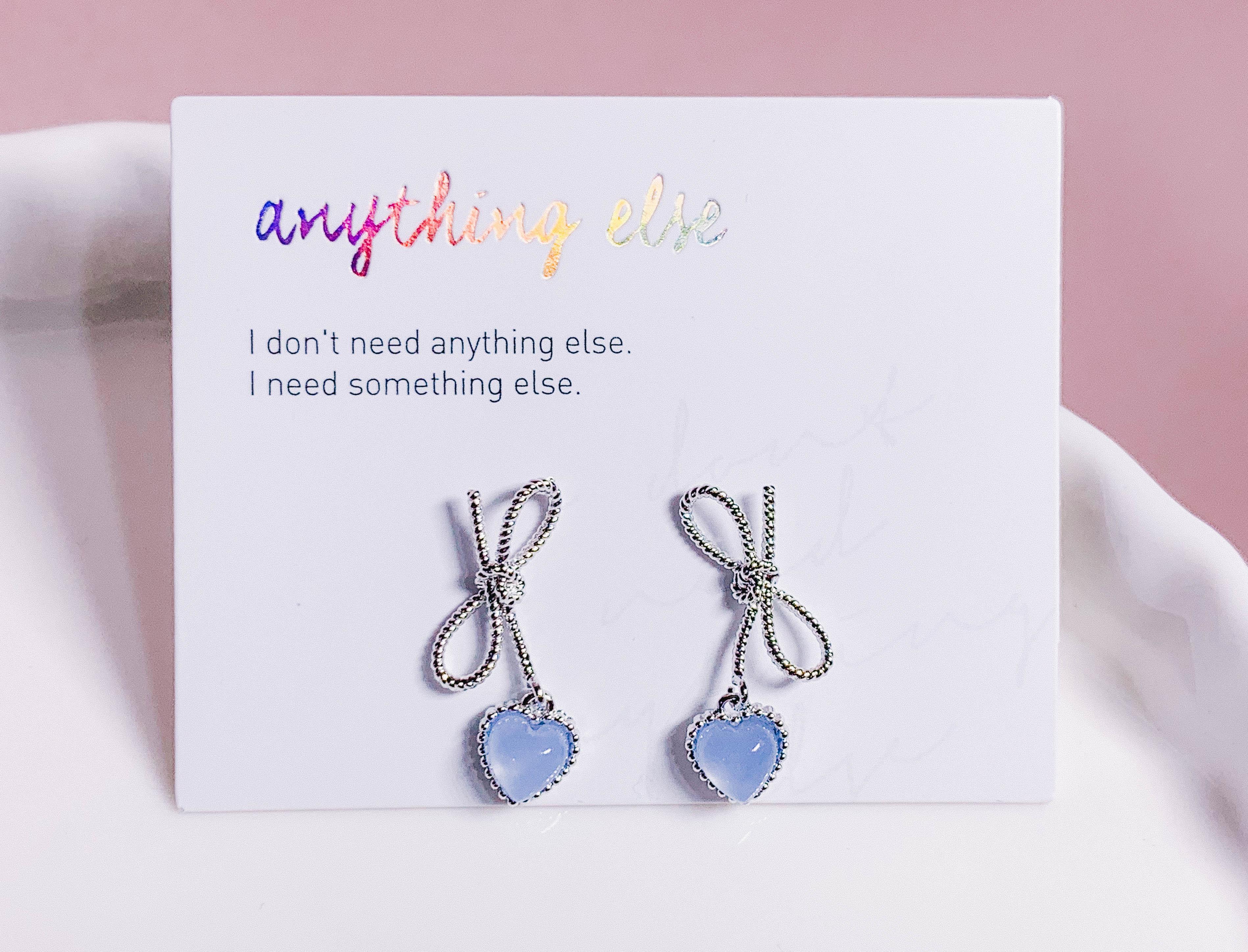 リボンココロハートピアス Earrings anything else 