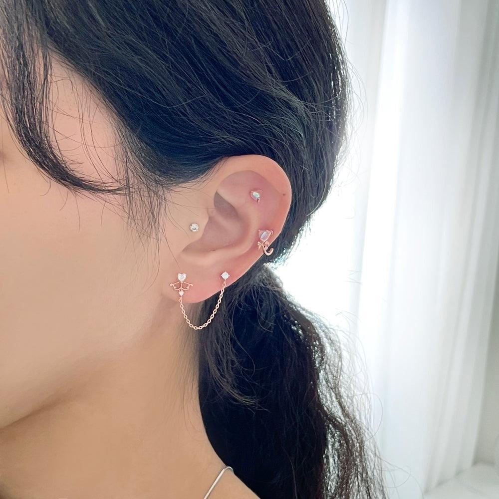 Rose Princess(ピアス/ピアッシング Piercing bling moon