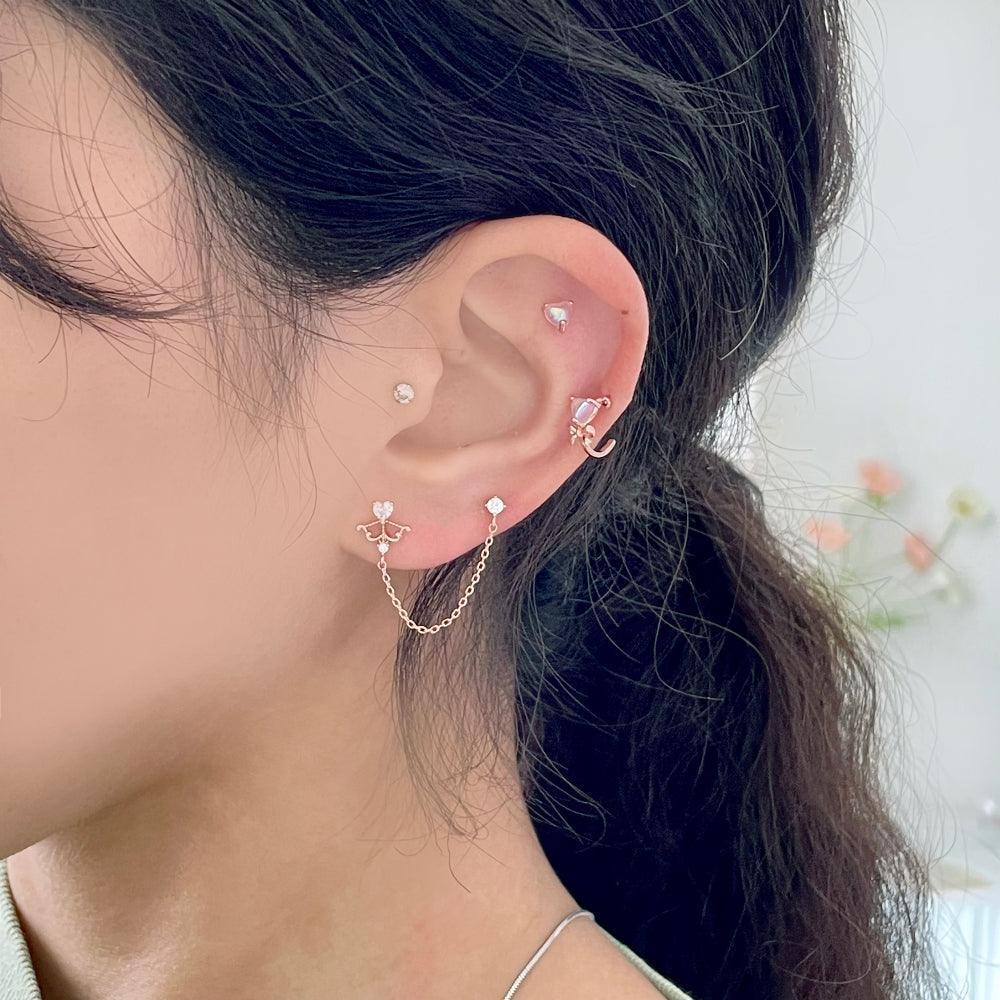 Rose Princess(ピアス/ピアッシング Piercing bling moon