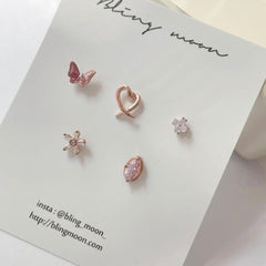 ローズガーデンピアッシング(5 set) Piercing bling moon