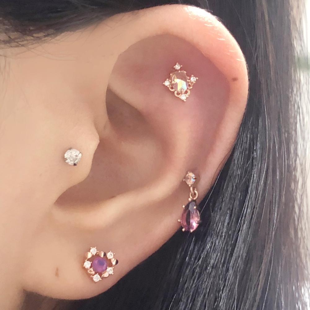 ローズ・パープル・ピアッシング Piercing bling moon