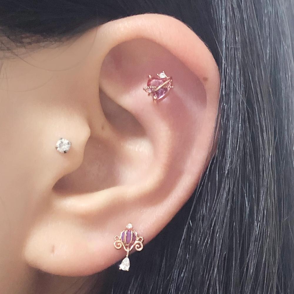 ローズ・パープル・ピアッシング Piercing bling moon