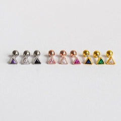 三角カラーキュービックピアッシング Piercing 10000won