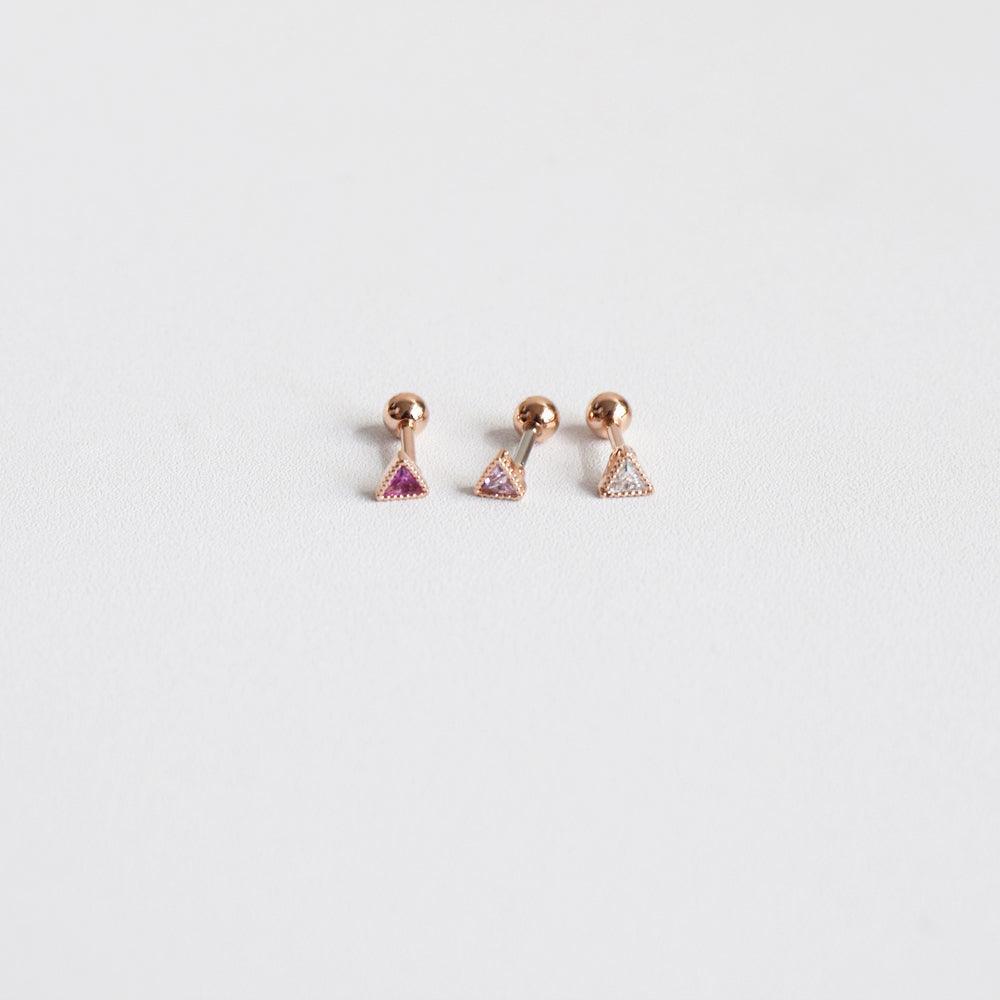 三角カラーキュービックピアッシング Piercing 10000won
