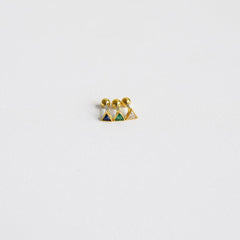 三角カラーキュービックピアッシング Piercing 10000won