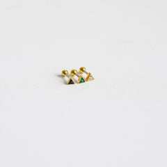 三角カラーキュービックピアッシング Piercing 10000won