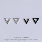 三角ワンタッチリングピアッシング Piercing from lizzy