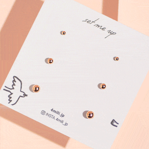サージカルスチールピアス Earrings SET ME UP♡