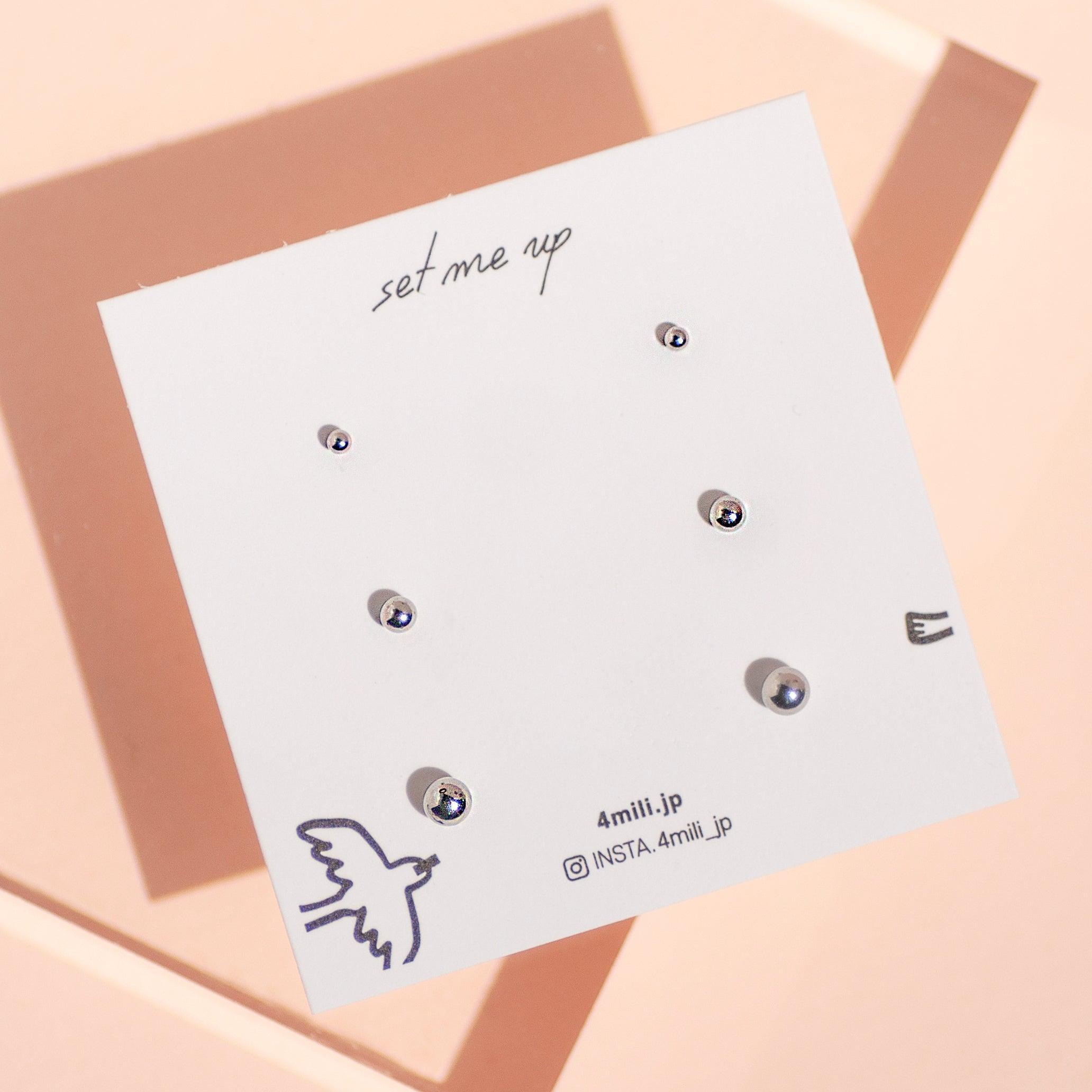 サージカルスチールピアス Earrings SET ME UP♡