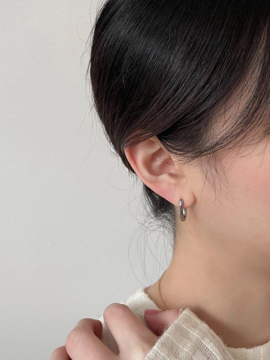 サージカルスチール楕円リングピアッシング Piercing oh-kim