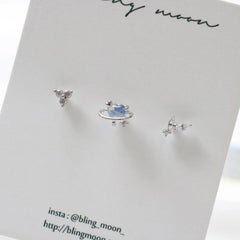 セリーヌピアッシング(3 set) Piercing bling moon