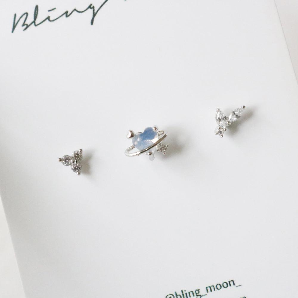 セリーヌピアッシング(3 set) Piercing bling moon