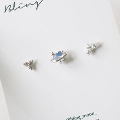 セリーヌピアッシング(3 set) Piercing bling moon