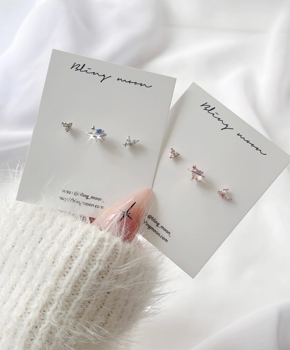 セリーヌピアッシング(3 set) Piercing bling moon