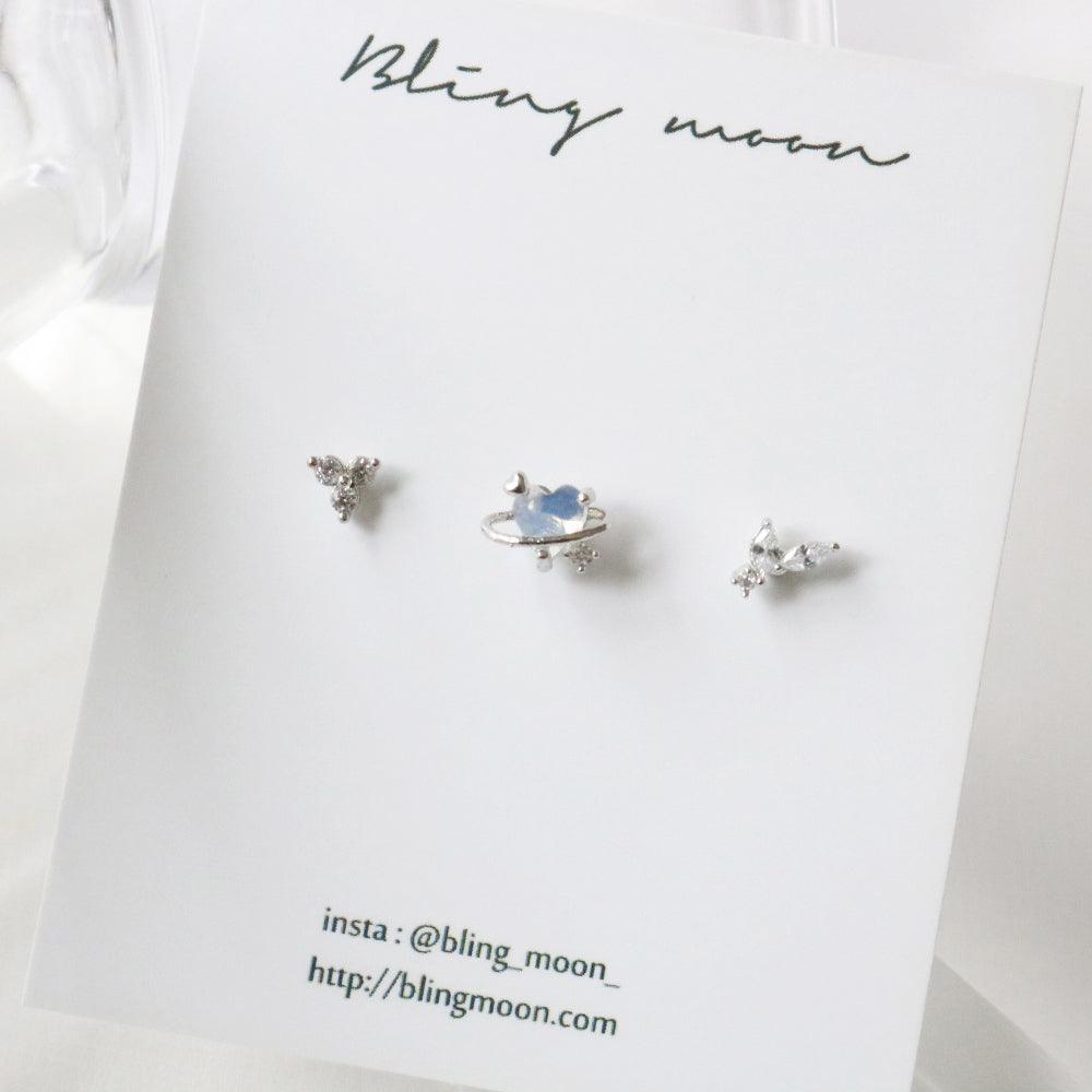 セリーヌピアッシング(3 set) Piercing bling moon