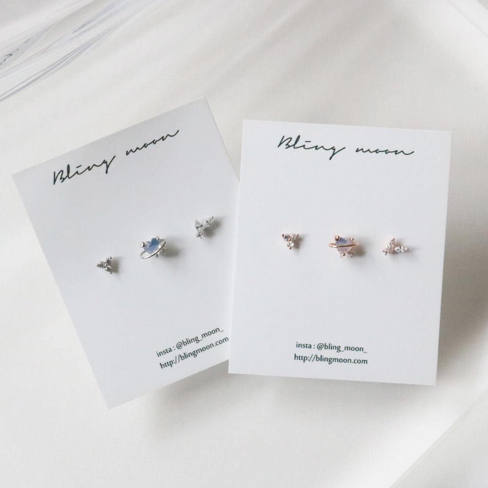 セリーヌピアッシング(3 set) Piercing bling moon