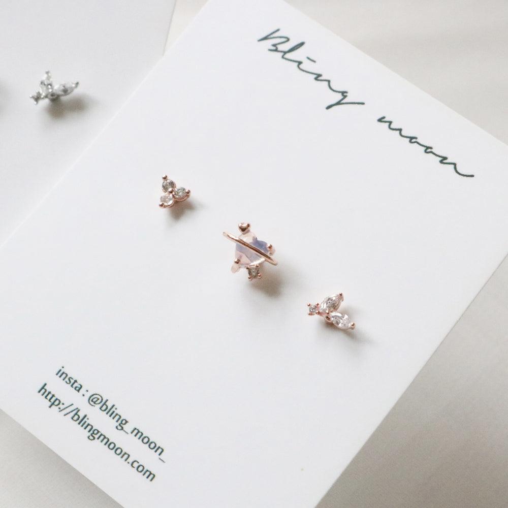 セリーヌピアッシング(3 set) Piercing bling moon