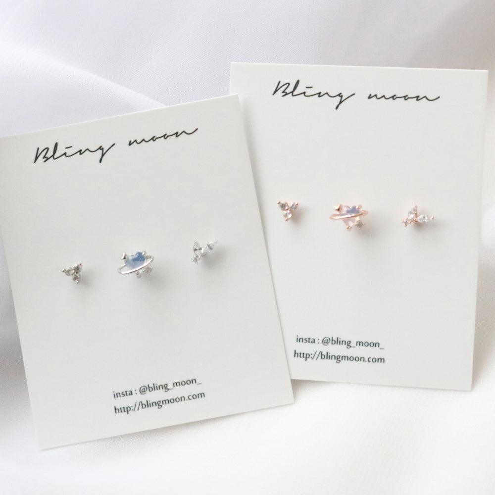 セリーヌピアッシング(3 set) Piercing bling moon