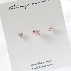 セリーヌピアッシング(3 set) Piercing bling moon