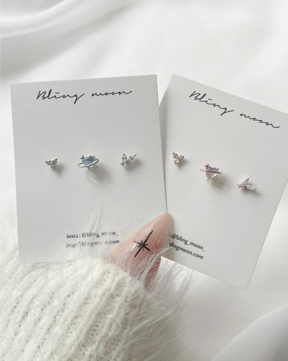 セリーヌピアッシング(3 set) Piercing bling moon