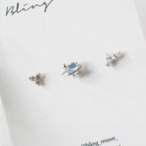 セリーヌピアッシング(3 set) Piercing bling moon