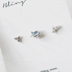 セリーヌピアッシング(3 set) Piercing bling moon