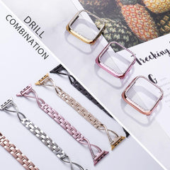 【セット】キュービック スリム チェーン バンド&キュービック保護ケース Apple Watch apple watch バンド givgiv