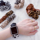 【セット】レオパード シュシュ ソロループ + ヘアシュシュセット apple watch バンド givgiv
