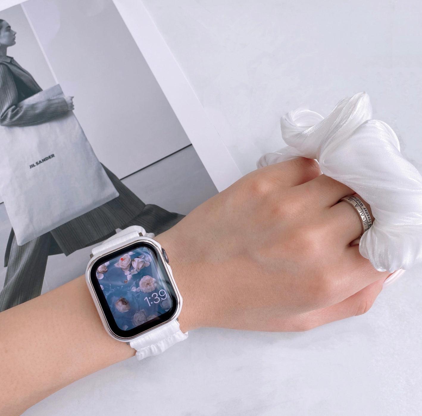 【セット】シンプル シュシュ ソロループ + ヘアシュシュセット apple watch バンド givgiv