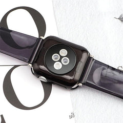 【セット_12色】 透明 ゼリー カラー ケース + バンドセット Applewatch専用 apple watch バンド givgiv