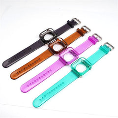 【セット_12色】 透明 ゼリー カラー ケース + バンドセット Applewatch専用 apple watch バンド givgiv
