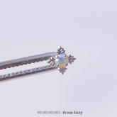 シエラ・ミニ・オーロラ・クリスタル・キュービック・ピアッシング Piercing from lizzy