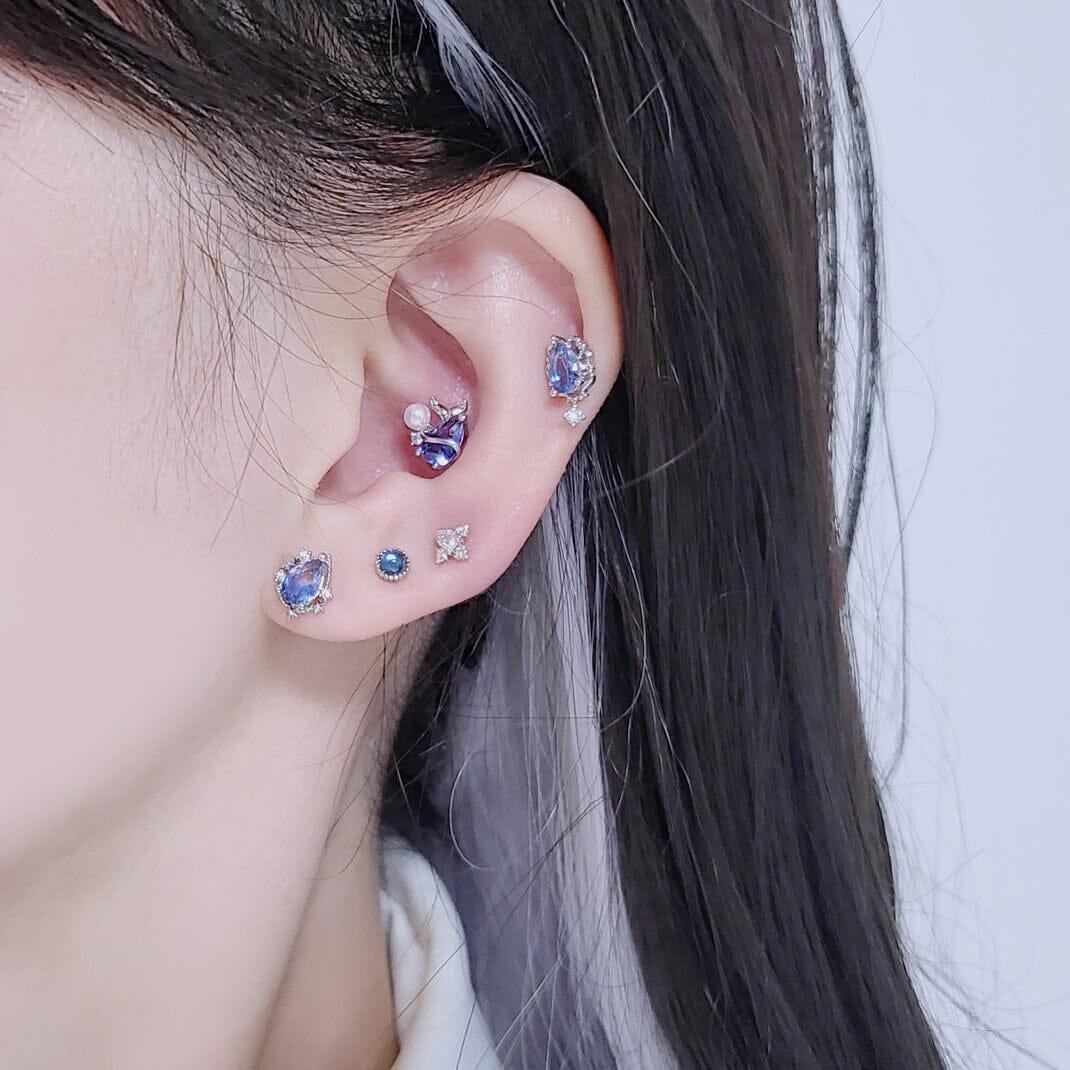 シエラ・ミニ・オーロラ・クリスタル・キュービック・ピアッシング Piercing from lizzy