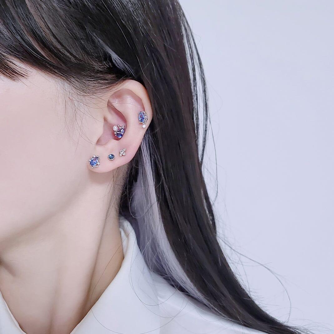 シエラ・ミニ・オーロラ・クリスタル・キュービック・ピアッシング Piercing from lizzy