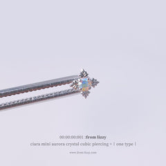 シエラ・ミニ・オーロラ・クリスタル・キュービック・ピアッシング Piercing from lizzy