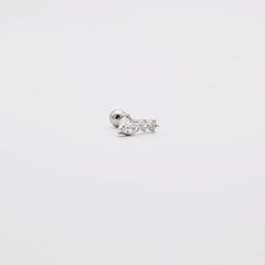 シンプル ハートキュービック ドロップ ピアッシング Piercing 10000won