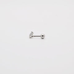 シンプル ハートキュービック ドロップ ピアッシング Piercing 10000won