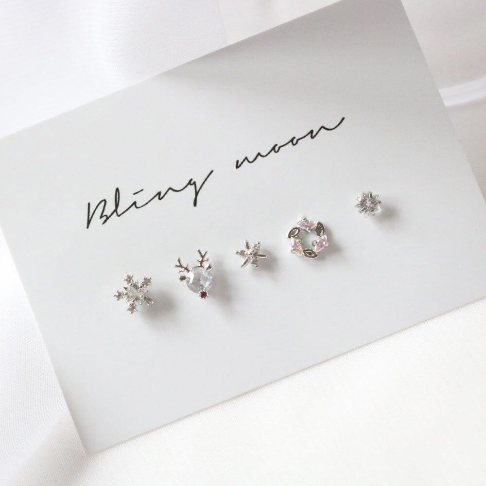 シルバー ルドルフ ピアッシング(5 set) Piercing bling moon