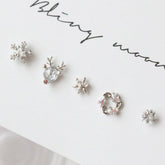 シルバー ルドルフ ピアッシング(5 set) Piercing bling moon