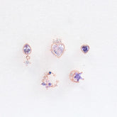 シャインラベンダー ・ピアッシング ・コレクション Piercing bling moon