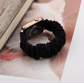 シュシュ ナイロンソロループ (黒) apple watch バンド givgiv