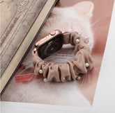 シュシュ ナイロンソロループ (パールアプリコット) apple watch バンド givgiv