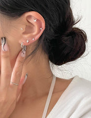 Simple Mood ピアッシング(5 set) Piercing bling moon