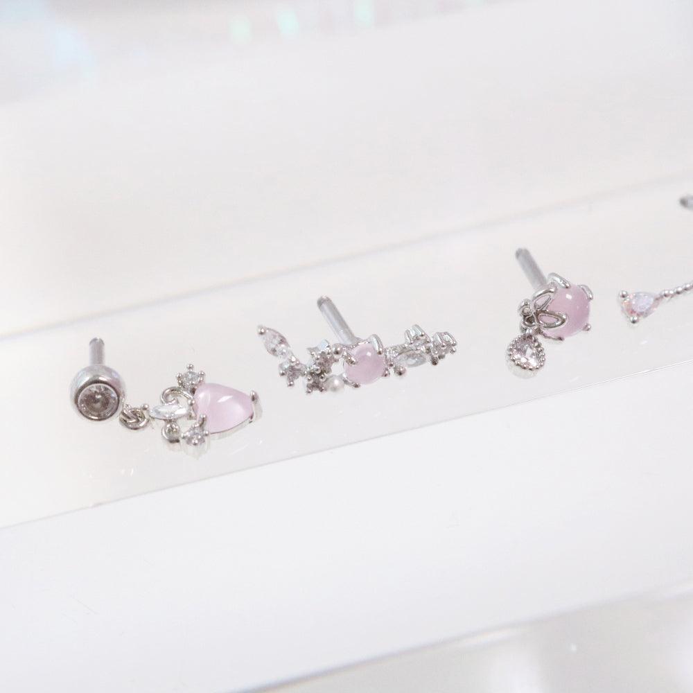 ソフトピンク(ピアス/ピアッシング) Piercing bling moon