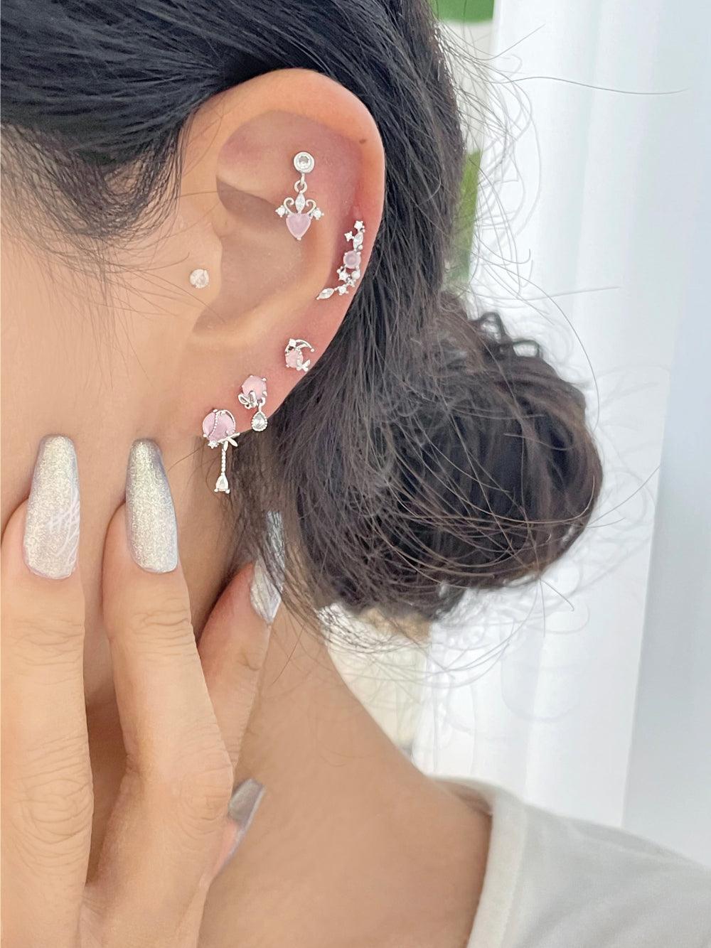 ソフトピンク(ピアス/ピアッシング) Piercing bling moon