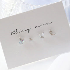 ソフトトゥインクル ピアッシング(4 set) Piercing bling moon